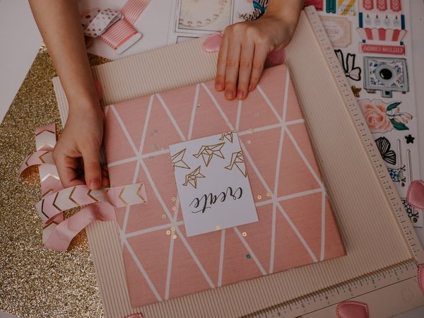 Techniques pour débutants pour un blog sur l'art du scrapbooking